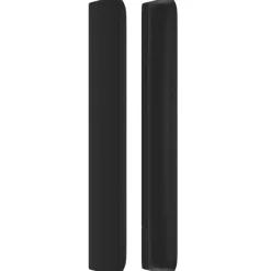 Tete de lit avec oreilles Noir 83x16x118/128 cm Similicuir