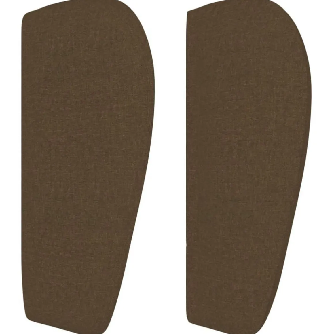 Tete de lit avec oreilles Marron Fonce 83x23x78/88 cm Tissu