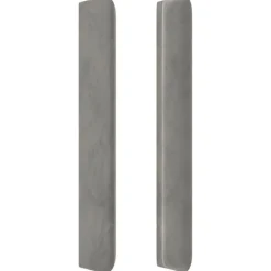 Tete de lit avec oreilles Gris clair 183x16x118/128 cm Velours