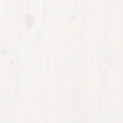 Tete de lit Blanc 145,5x4x100 cm Bois massif de pin