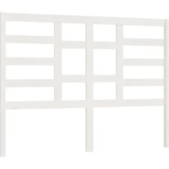 Tete de lit Blanc 166x4x104 cm Bois massif de pin