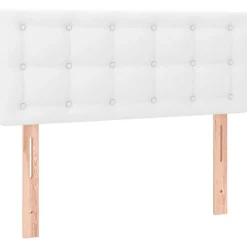 Tete de lit Blanc 90x5x78/88 cm Similicuir