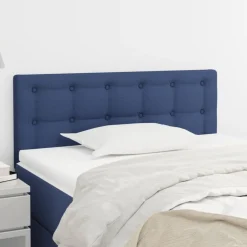 Tete de lit Bleu 80x5x78/88 cm Tissu