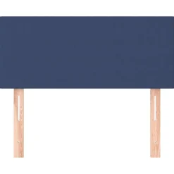 Tete de lit Bleu 80x5x78/88 cm Tissu