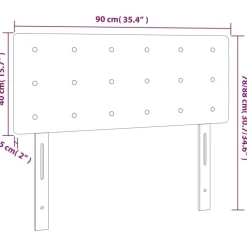 Tete de lit Cappuccino 90x5x78/88 cm Similicuir