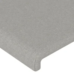 Tete de lit Gris clair 90x5x78/88 cm Tissu