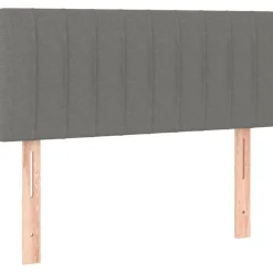 Tete de lit Gris fonce 100x5x78/88 cm Tissu