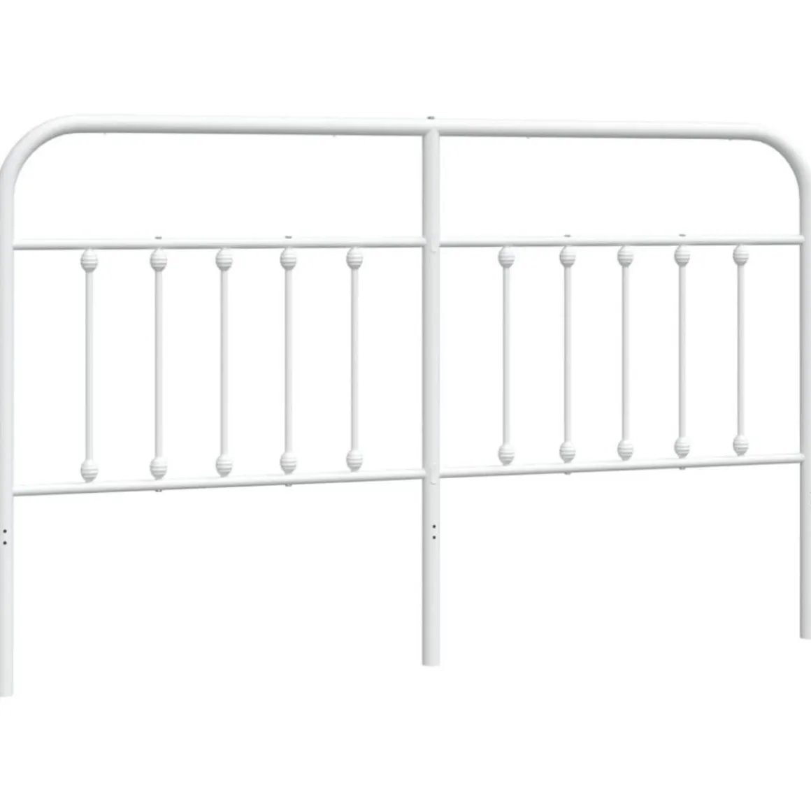 Tete de lit metal blanc 180 cm