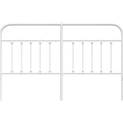 Tete de lit metal blanc 180 cm