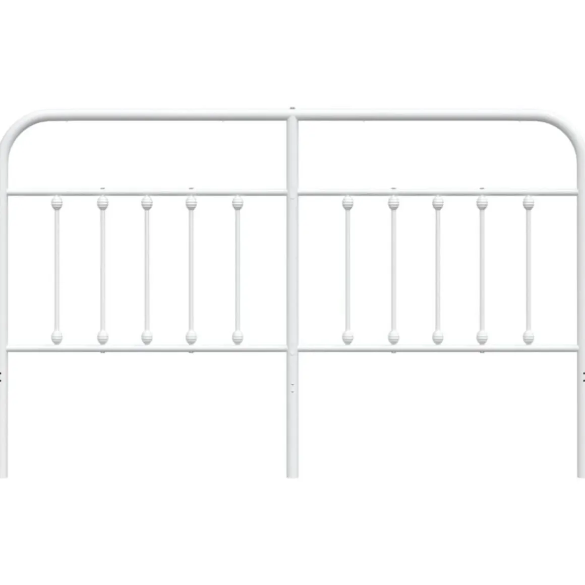 Tete de lit metal blanc 180 cm