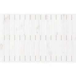 Tete de lit murale Blanc 95,5x3x60 cm Bois massif de pin