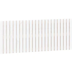 Tete de lit murale Blanc 147x3x60 cm Bois massif de pin