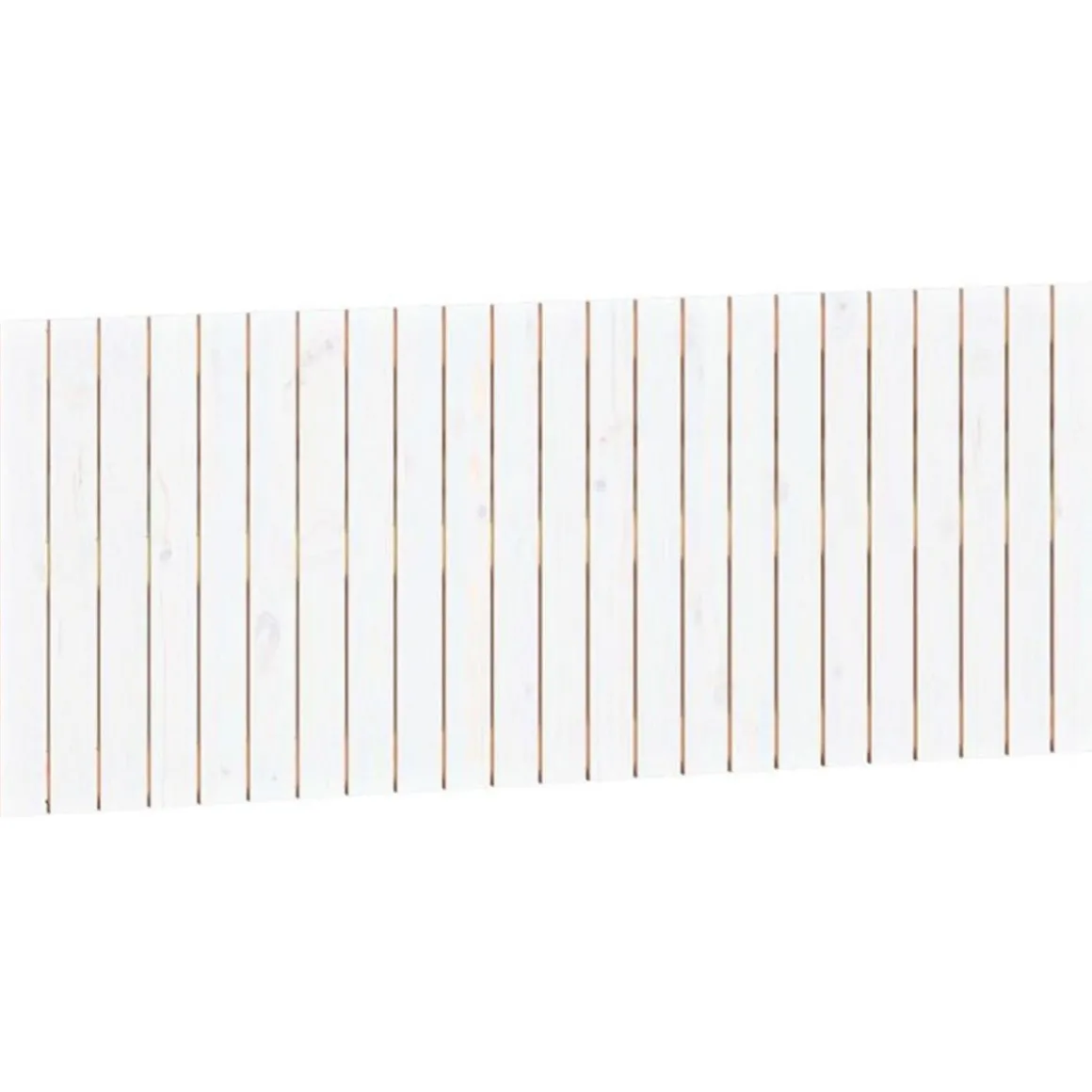 Tete de lit murale Blanc 147x3x60 cm Bois massif de pin