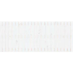Tete de lit murale Blanc 147x3x60 cm Bois massif de pin