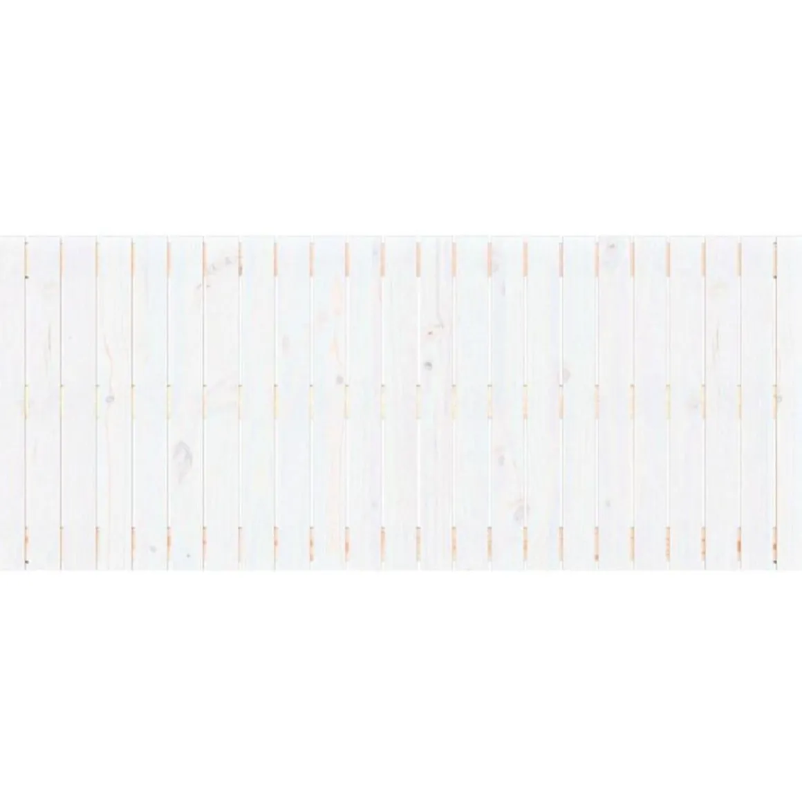 Tete de lit murale Blanc 147x3x60 cm Bois massif de pin