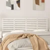 Tete de lit murale Blanc 166x3x63 cm Bois massif de pin