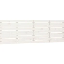 Tete de lit murale Blanc 166x3x63 cm Bois massif de pin