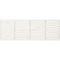 Tete de lit murale Blanc 166x3x63 cm Bois massif de pin