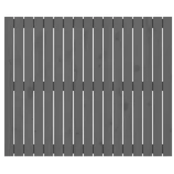 Tete de lit murale Gris 108x3x90 cm Bois massif de pin