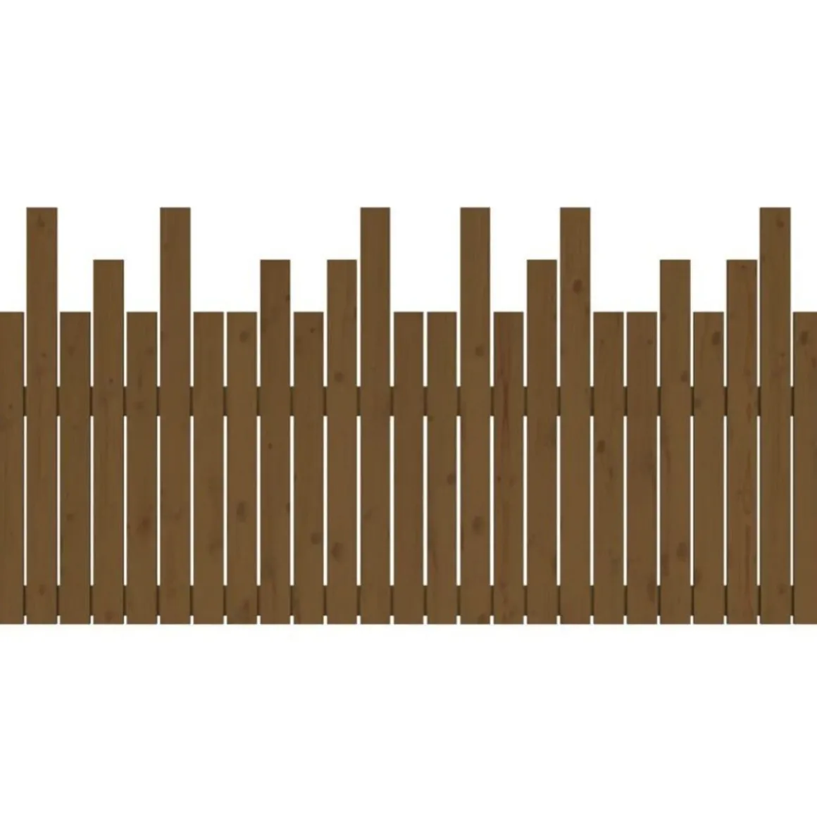 Tete de lit murale Marron miel 159,5x3x80 cm Bois massif de pin