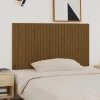 Tete de lit murale Marron miel 166x3x90 cm Bois massif de pin