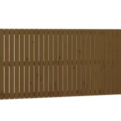 Tete de lit murale Marron miel 166x3x90 cm Bois massif de pin