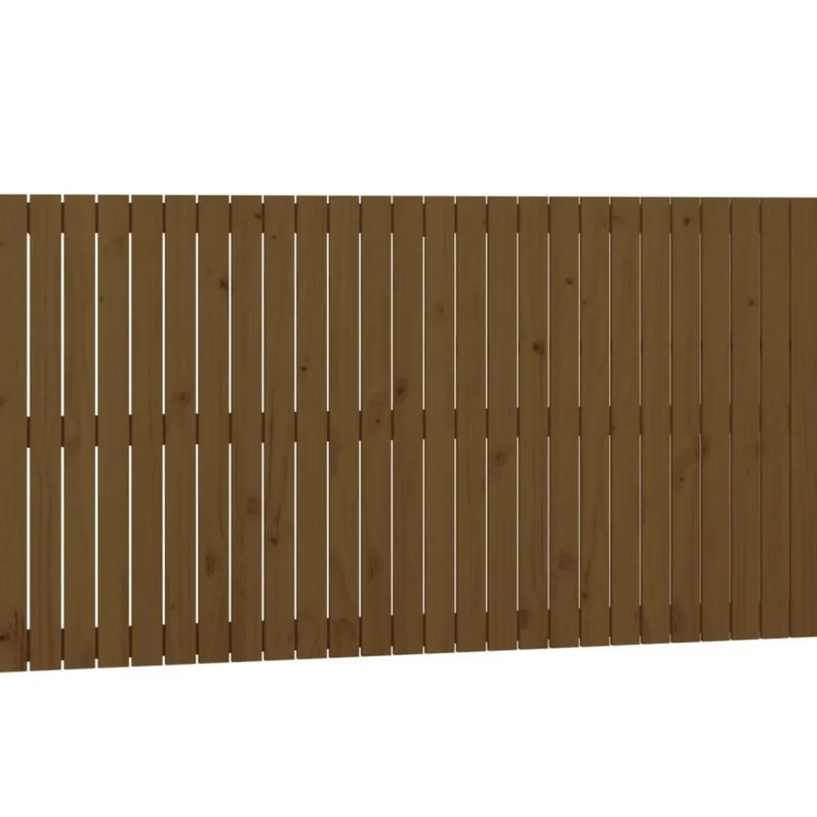 Tete de lit murale Marron miel 166x3x90 cm Bois massif de pin
