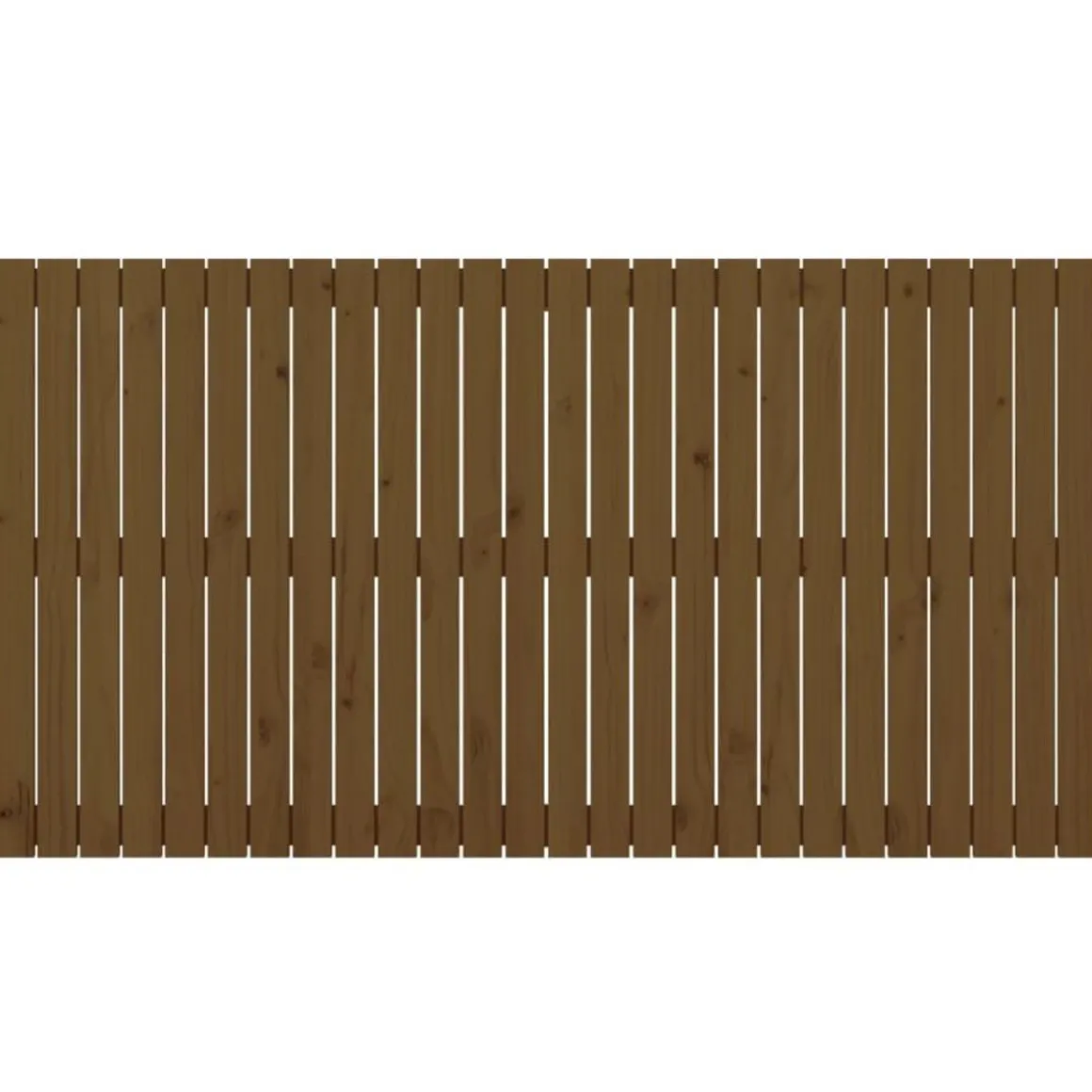 Tete de lit murale Marron miel 166x3x90 cm Bois massif de pin