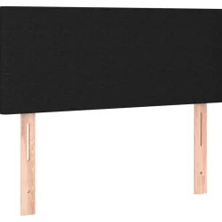 Tete de lit Noir 100x5x78/88 cm Tissu