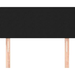 Tete de lit Noir 100x5x78/88 cm Tissu