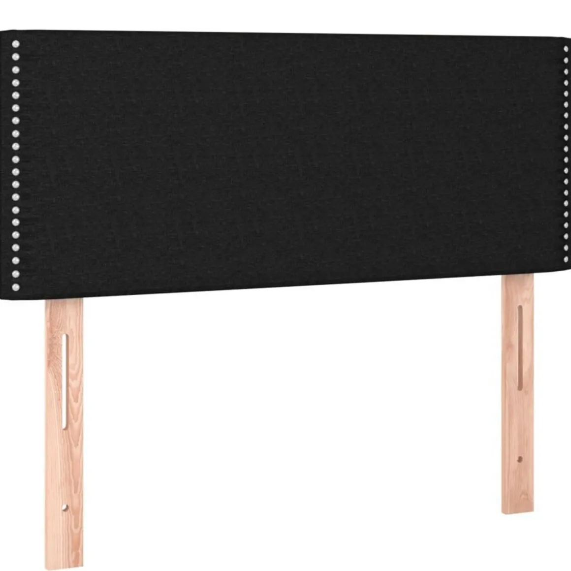 Tete de lit Noir 80x5x78/88 cm Tissu