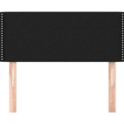 Tete de lit Noir 80x5x78/88 cm Tissu