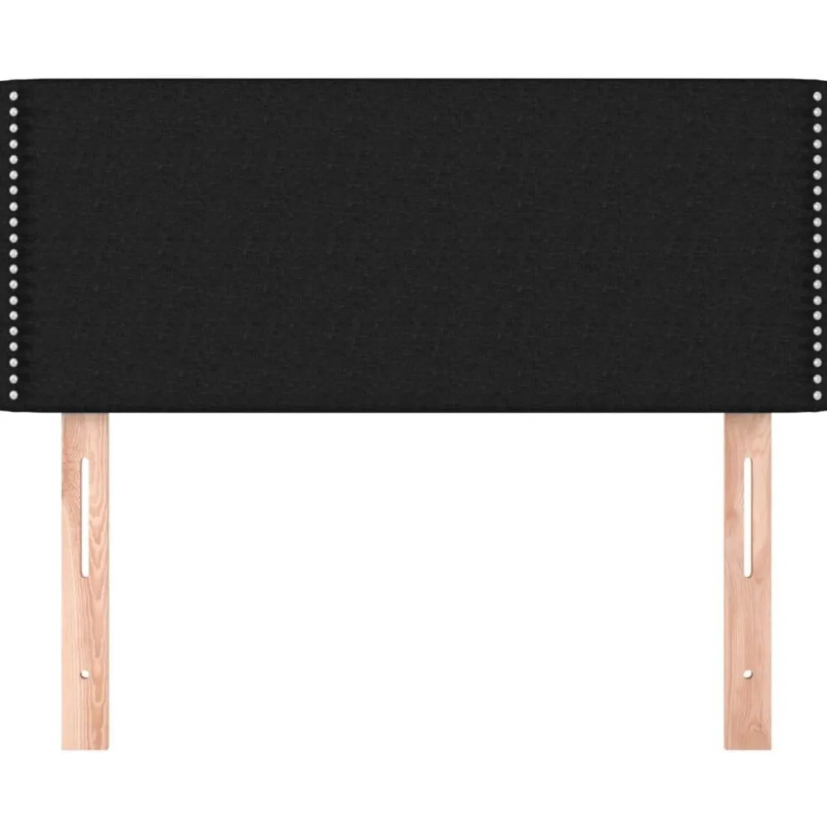 Tete de lit Noir 80x5x78/88 cm Tissu