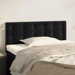 Tete de lit Noir 80x5x78/88 cm Velours