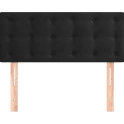 Tete de lit Noir 80x5x78/88 cm Velours