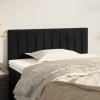 Tete de lit Noir 90x5x78/88 cm Velours