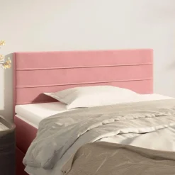 Tete de lit Rose 100x5x78/88 cm Velours