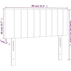 Tete de lit Rose 80x5x78/88 cm Velours