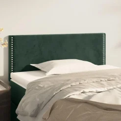 Tete de lit Vert fonce 100x5x78/88 cm Velours