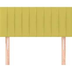 Tete de lit Vert 100x5x78/88 cm Tissu