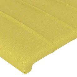 Tete de lit Vert 100x5x78/88 cm Tissu