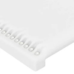Tetes de lit 2 pcs Blanc 100x5x78/88 cm Similicuir
