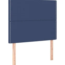 Tetes de lit 2 pcs Bleu 80x5x78/88 cm Tissu
