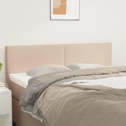 Tetes de lit 2 pcs Cappuccino 72x5x78/88 cm Similicuir