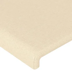 Tetes de lit 2 pcs Creme 100x5x78/88 cm Tissu