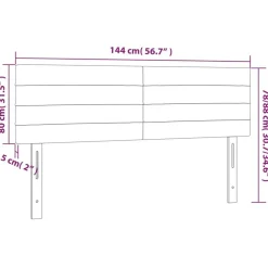 Tetes de lit 2 pcs Gris clair 72x5x78/88 cm Velours