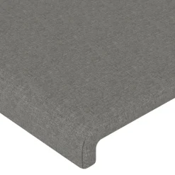 Tetes de lit 4 pcs Gris fonce 72x5x78/88 cm Tissu