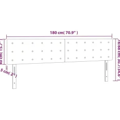 Tetes de lit 2 pcs Marron Fonce 90x5x78/88 cm Tissu