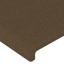 Tetes de lit 4 pcs Marron fonce 72x5x78/88 cm Tissu