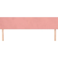 Tetes de lit 2 pcs Rose 100x5x78/88 cm Velours